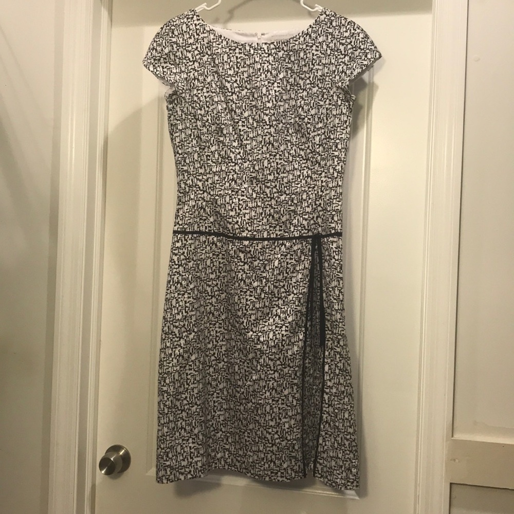 Black and white patterned Liz dress